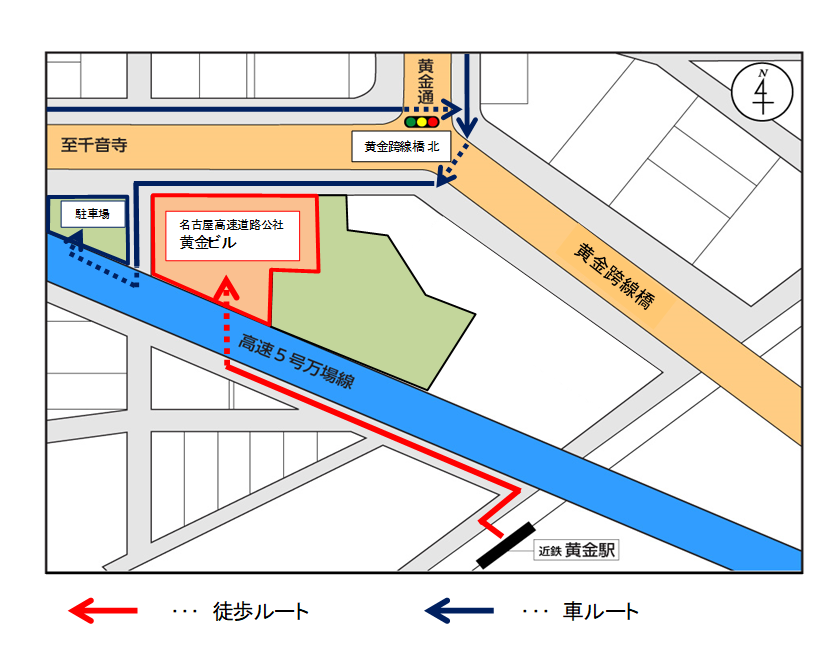 黄金ビルの案内図
